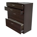 Inval File Cabinet 37.47 in W x 15.75 in D x 38 in H in Espresso B2AR-2705
